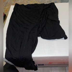 Black asymmetrical skirt